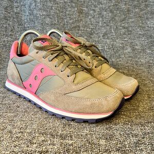 Saucony Jazz Low Pro Gray Pink S1866-222 Womens 8.5 Sneakers